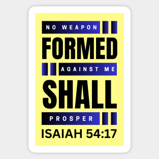 No Weapon Formed Against Me Shall Prosper | Christian Sticker
